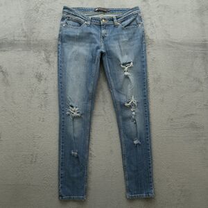 Levi's Jeans Junior's Size 11 Low-Rise Demi Curve Skinny 31" Inseam Destroyed